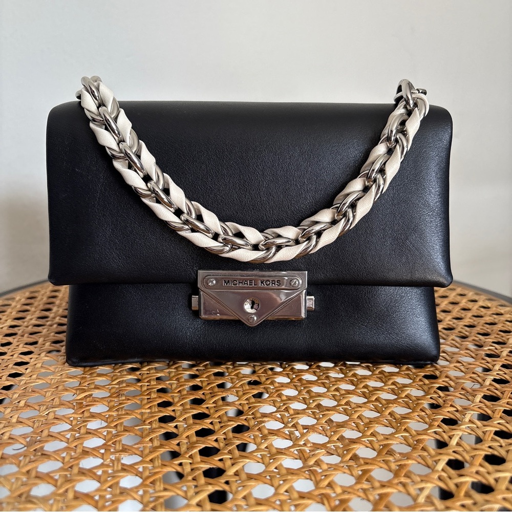 Michael Kors Cece Two-Toned Black White Bag